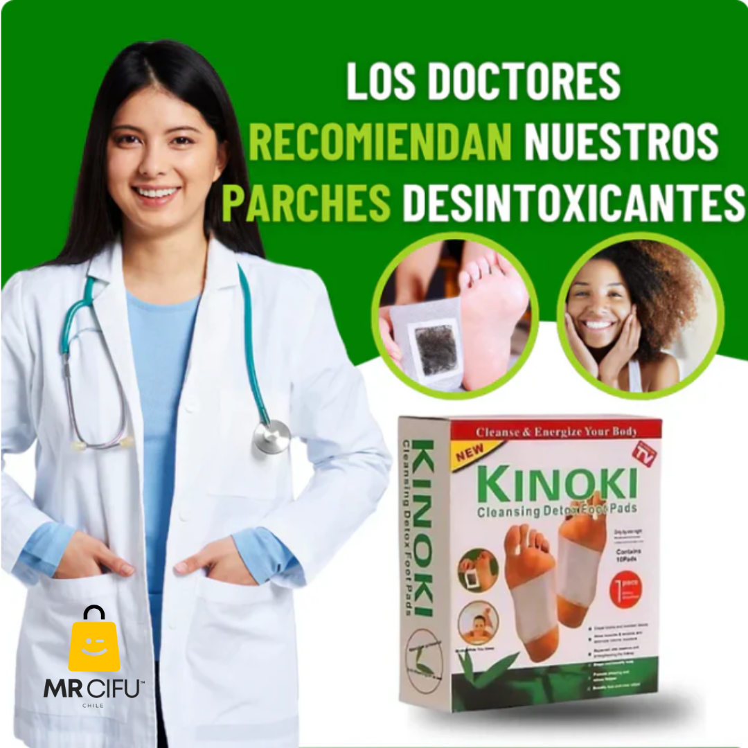 NaturaPatch Kinoki™ – Parches Detox Naturales para Pies (10 Unidades)