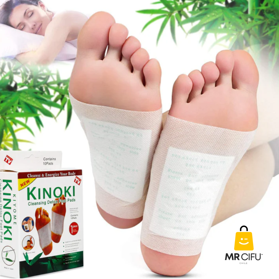 NaturaPatch Kinoki™ – Parches Detox Naturales para Pies (10 Unidades)