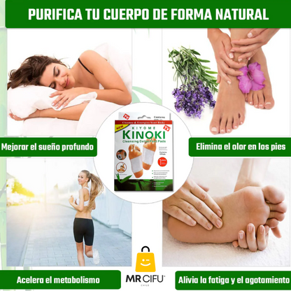 NaturaPatch Kinoki™ – Parches Detox Naturales para Pies (10 Unidades)