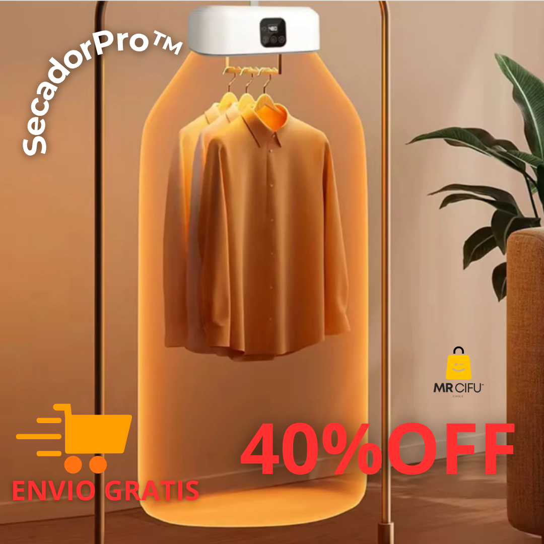 SecadorPro™ ¿Cansado de tener ropa húmeda por días?